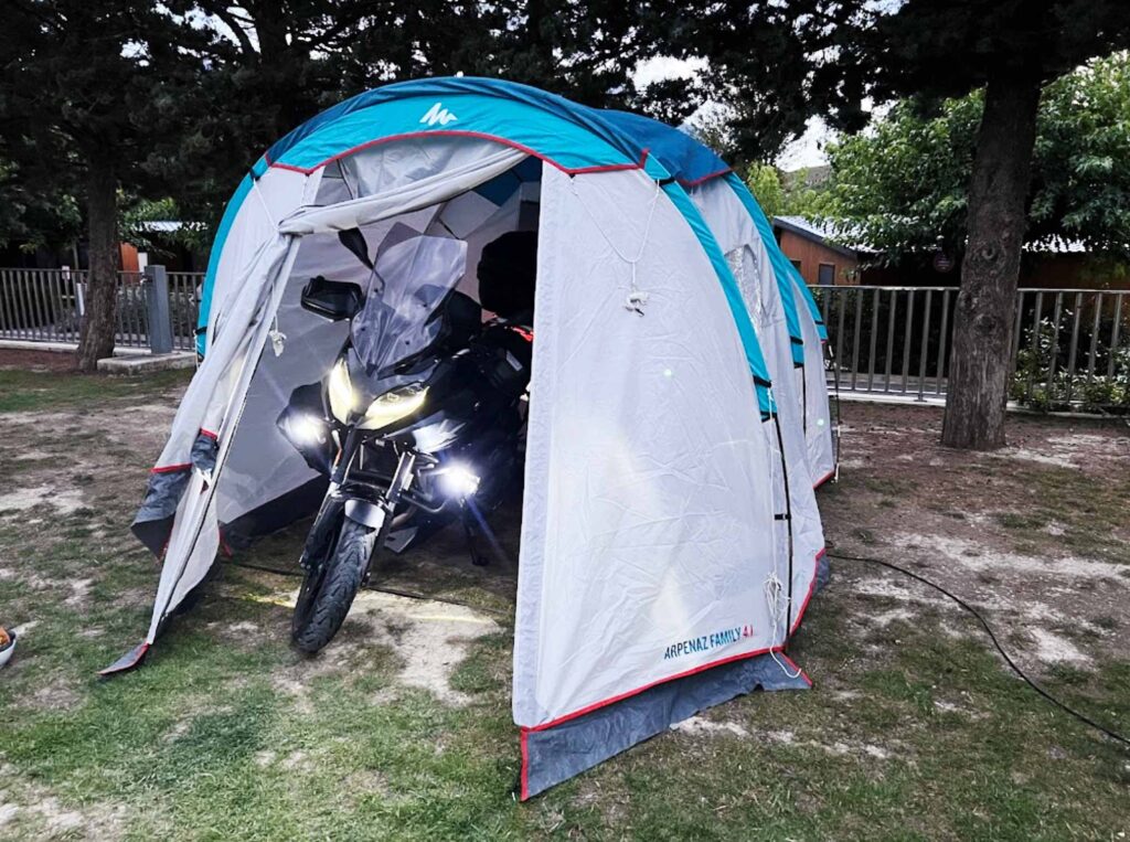 camping para moteros en el Pirineo Aragonés